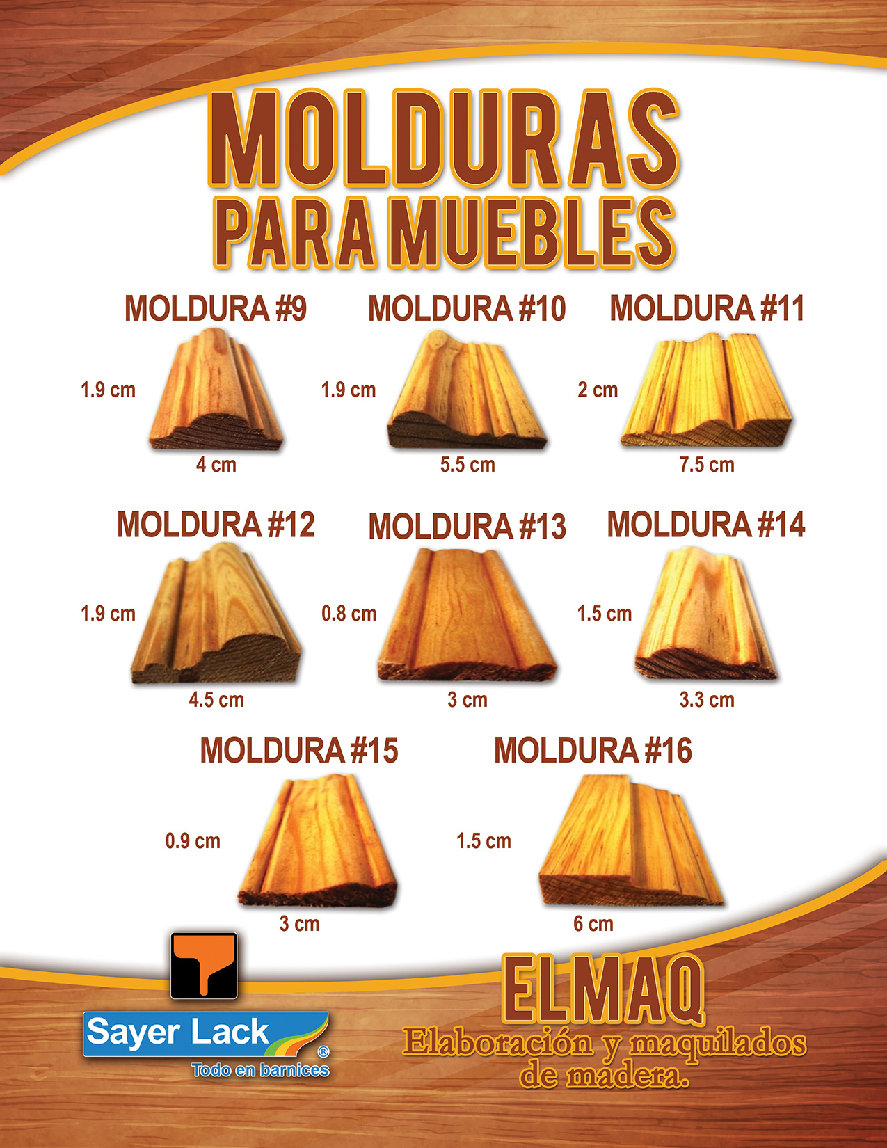 fabrica de molduras de madera y puertas de persiana - CATALOGO