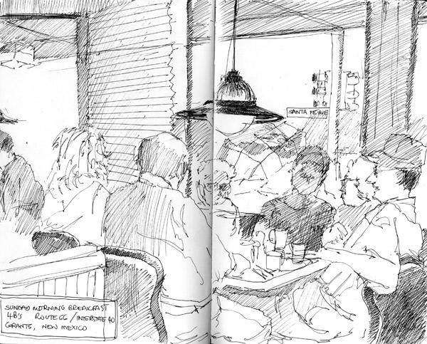 Sunday breakfast on Route 66, Grants