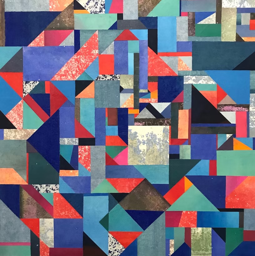 Homage to "Bojagi"
Paper Collage, Watercolor with Mulberry Paper
24" X 24"
$350