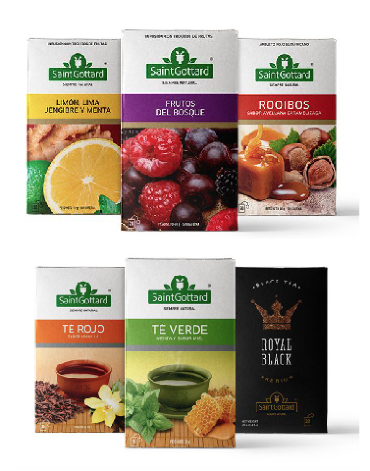 Te Saint Gottard (Argentina) 
Varios sabores