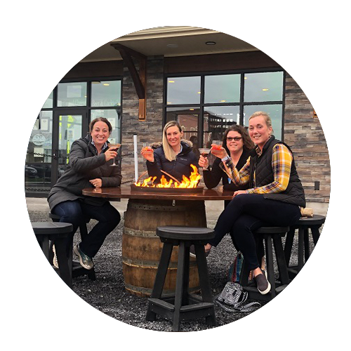 Girls with fire
