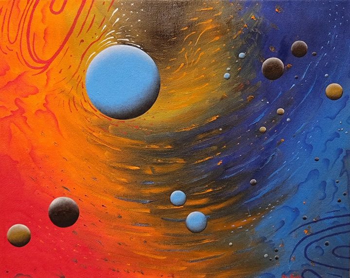 Feel Flows (Oil on Canvas, 16"x20")