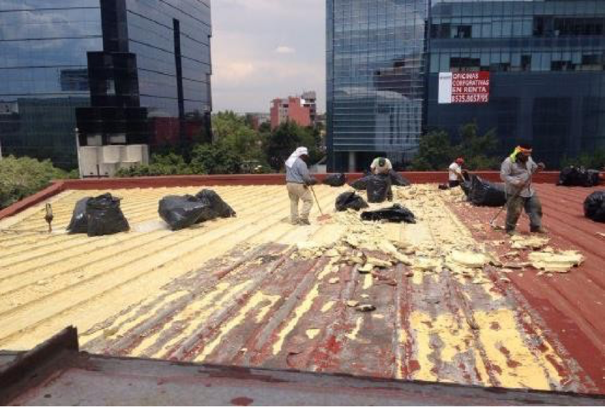 Aplicación de aislante térmico y acústico  e impermeabilización 