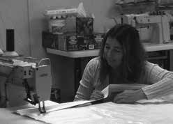 Melissa at needle machine||||