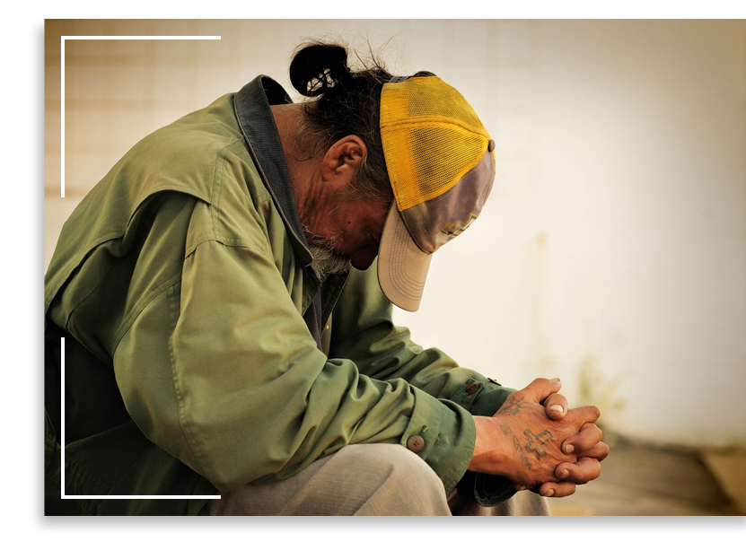 Homeless man