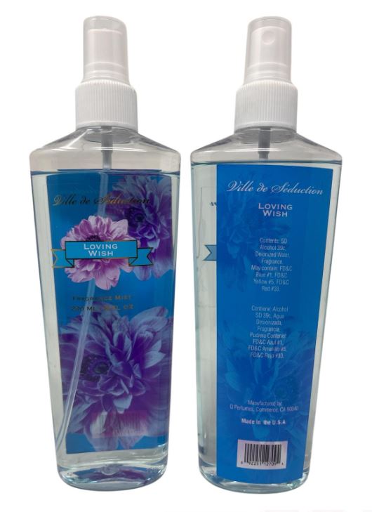 VSBM-LW  
FRAGRANCE MIST-LOVING WISH 8 OZ
24 CS