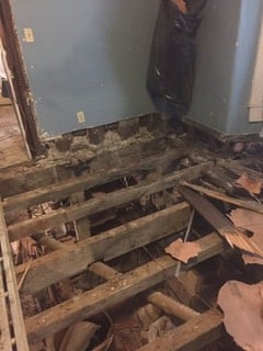 Demo of floor as required.