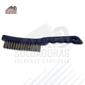 CEPILLO DE ALAMBRE MANGO PLÁSTICO