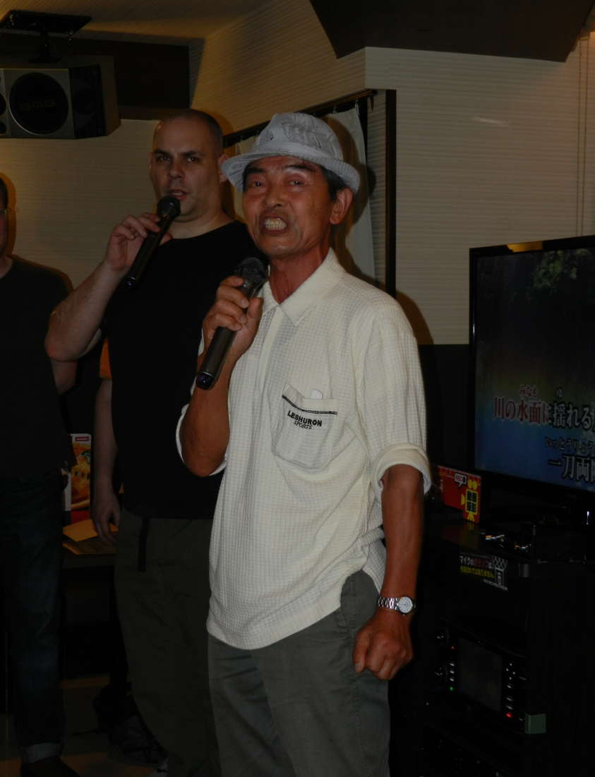 Nakamura Kenzo Sensei is a karaoke star.