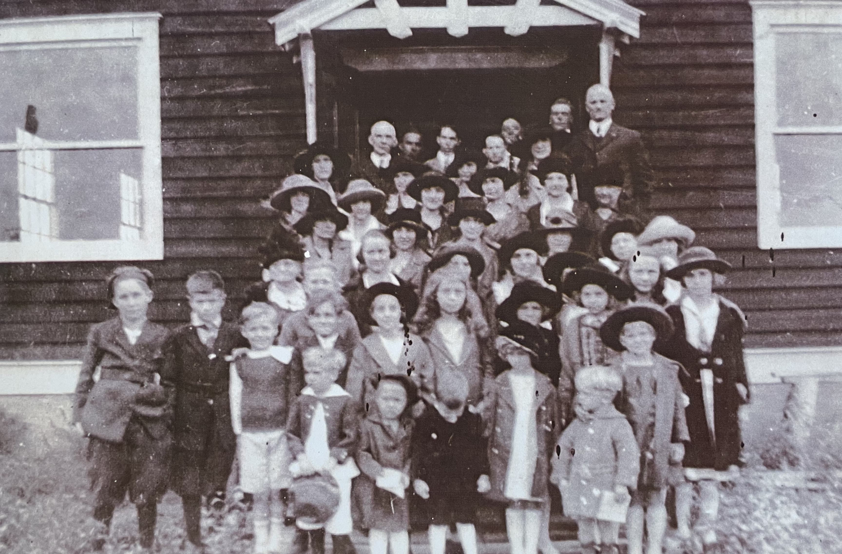 Dewey Kimball (a seminary student) used his Model T Ford to transport members to the Community Chapel in the Strathmoor subdivision - 1922.