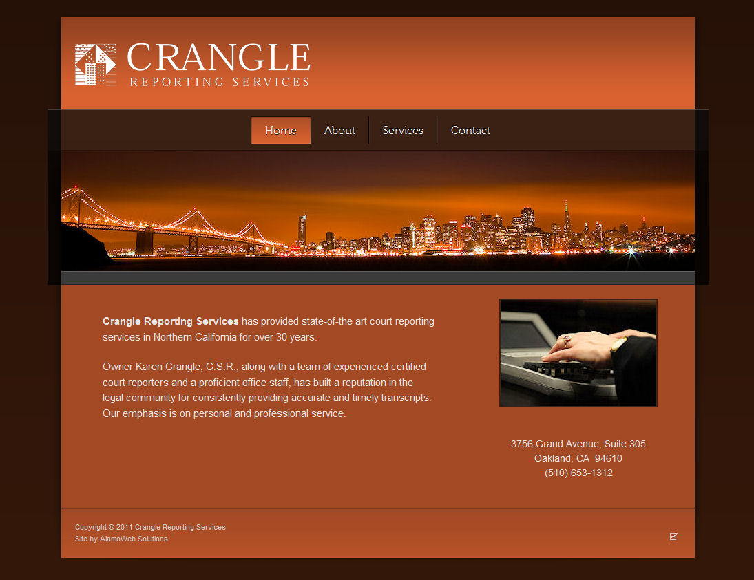 Crangle Reporting Website