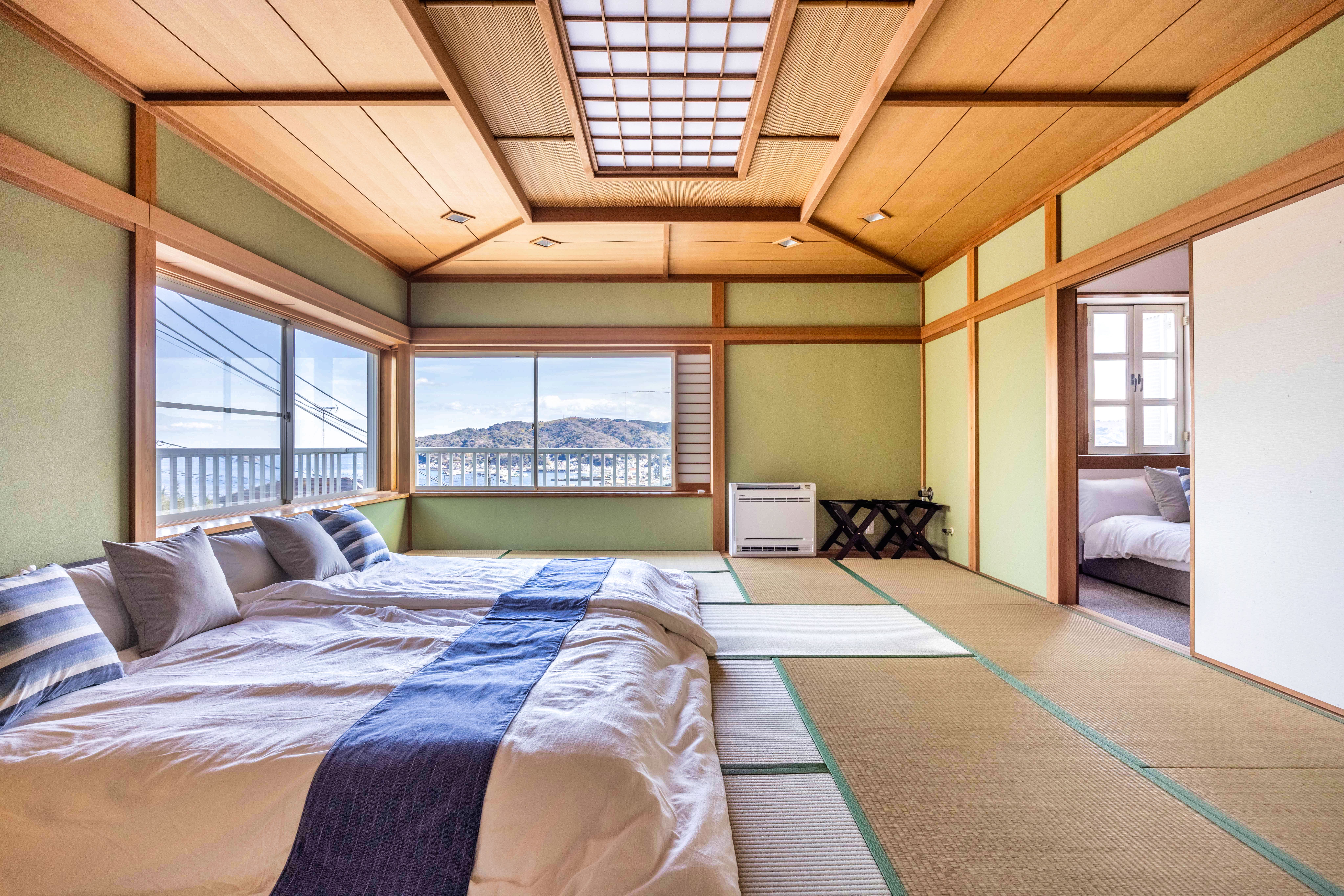 2F Tatami Room has space for additional Futons