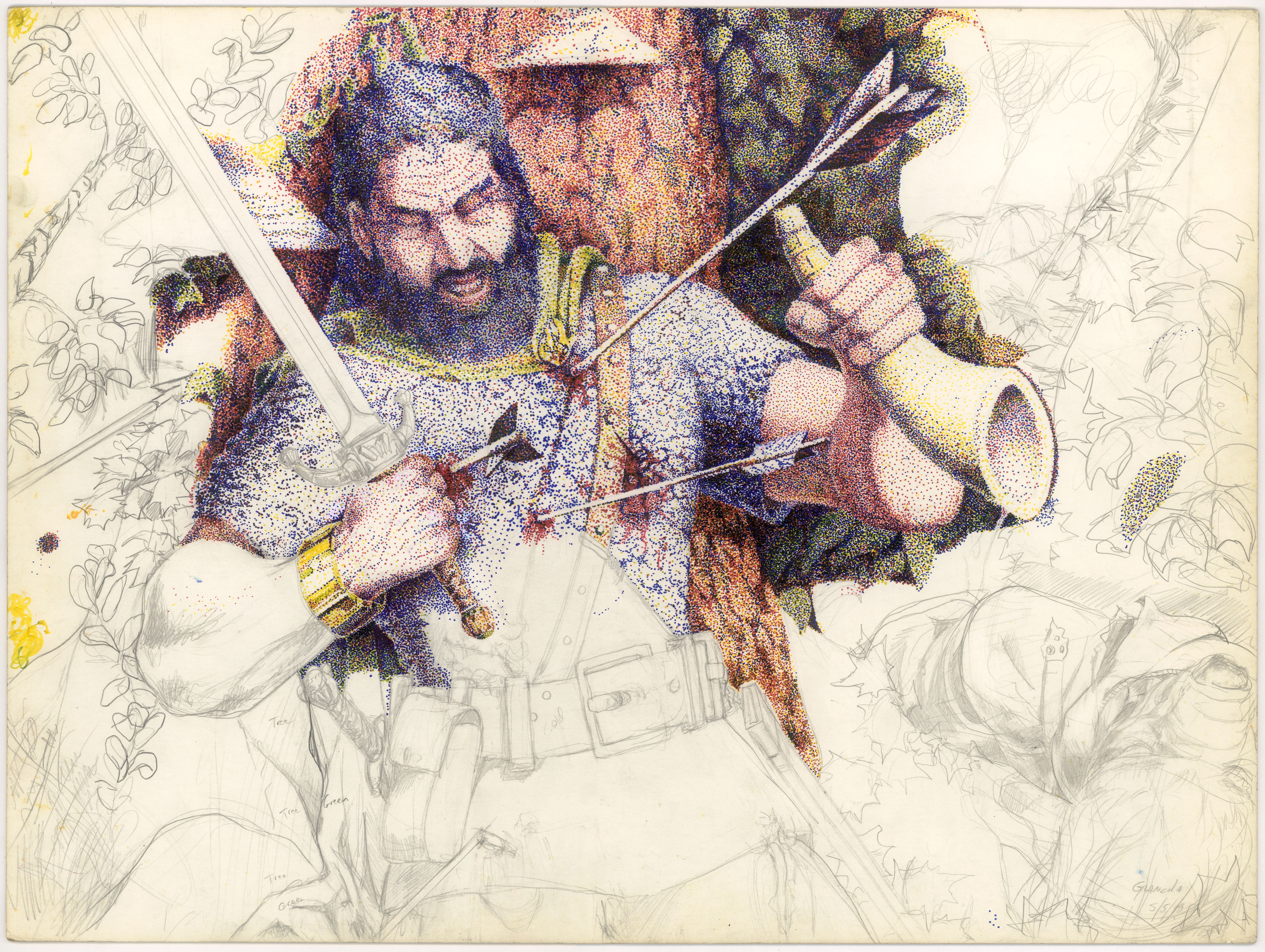 Death of Boromir
offer
15"x 20"
Sharpie on Illustration board
1988