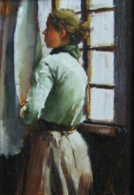 Linton, the Turning Away, 7" x 5" Oil