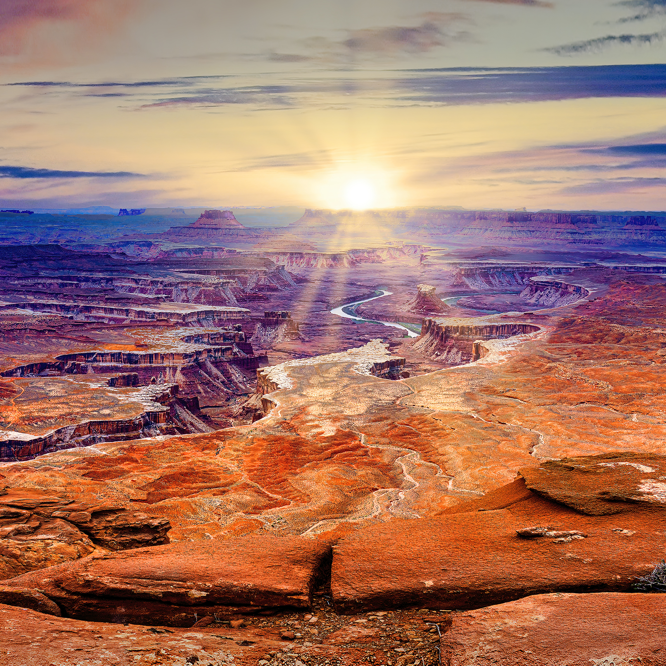 GREEN RIVER OVERLOOK - located in Canyonlands National Park and one of my favorite locations to photograph. This view is also available in a much wider panorama shot.  
