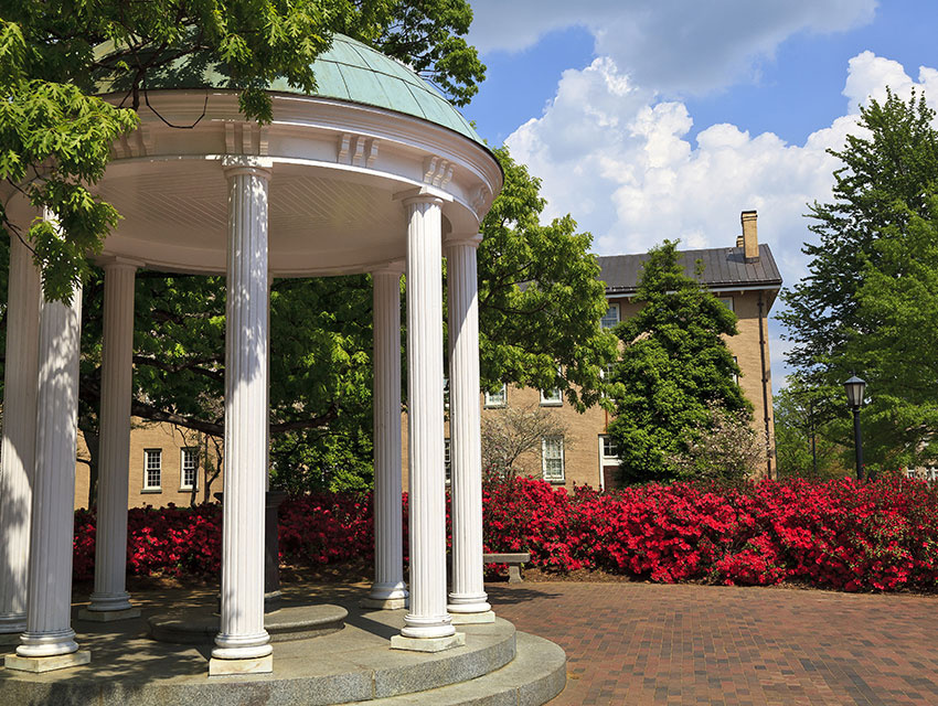 Old Well Historic Monument on the Campus of UNC at Chapel Hill