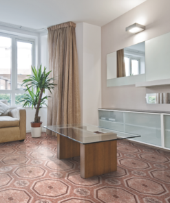 MANDALAY CARAMEL0 
Medidas: 33X33 cm