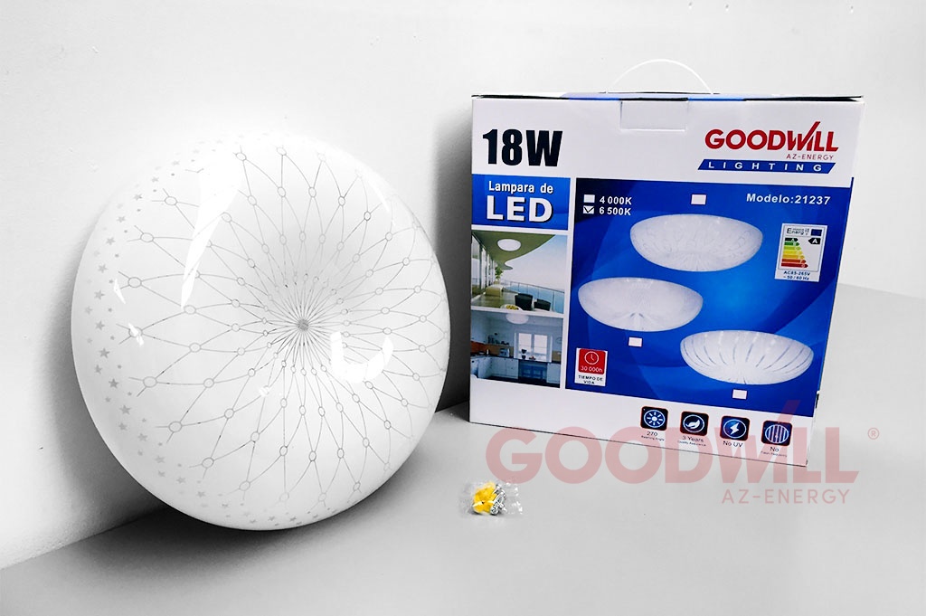 LUMINARIO DE LED PARA TECHO DE 18W
DIFERENTES MODELOS.
MARCA: GOODWILL
CÓDIGO: 21237