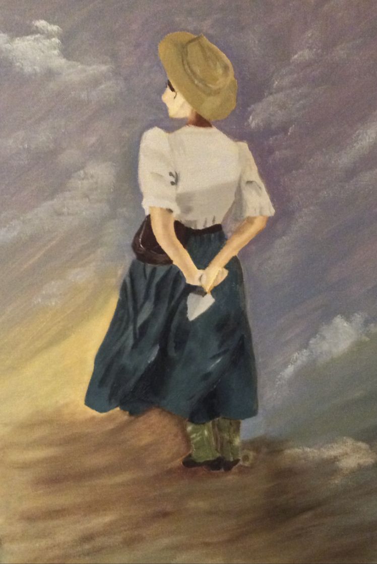 Women with Trowel - Oil