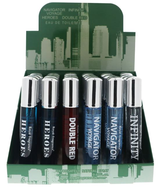 ASSORTED MEN TRAVEL SPRAY
12 PC DISPLAY
Y010A