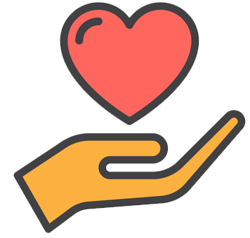 Hand Holding Heart Icon