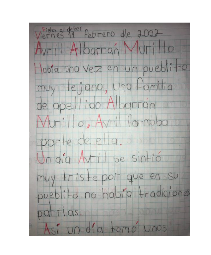 Cuento de la Bandera
Avril Albarrán Murillo
1º A