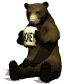 Brown Bear With Honey