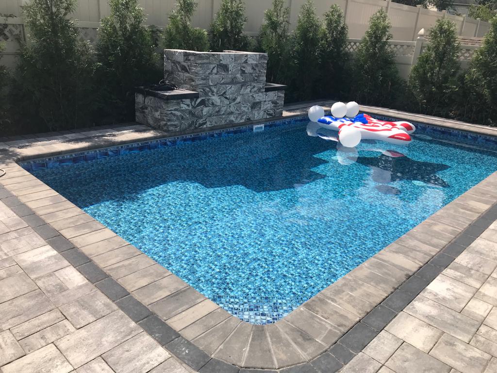 Residential Pool With Inflatables