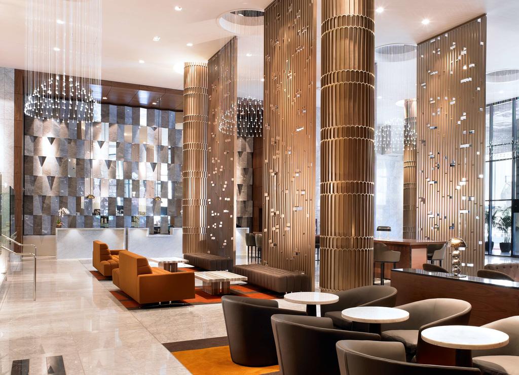 DTLA Sheraton - Decorative Lobby Screens and Columns