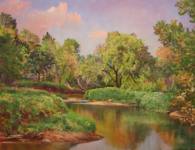 Seneca Creek, 14" x 18" Oil on Canvas