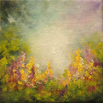Garden - 3"x3" Oil on Stretched Canvas  $39
