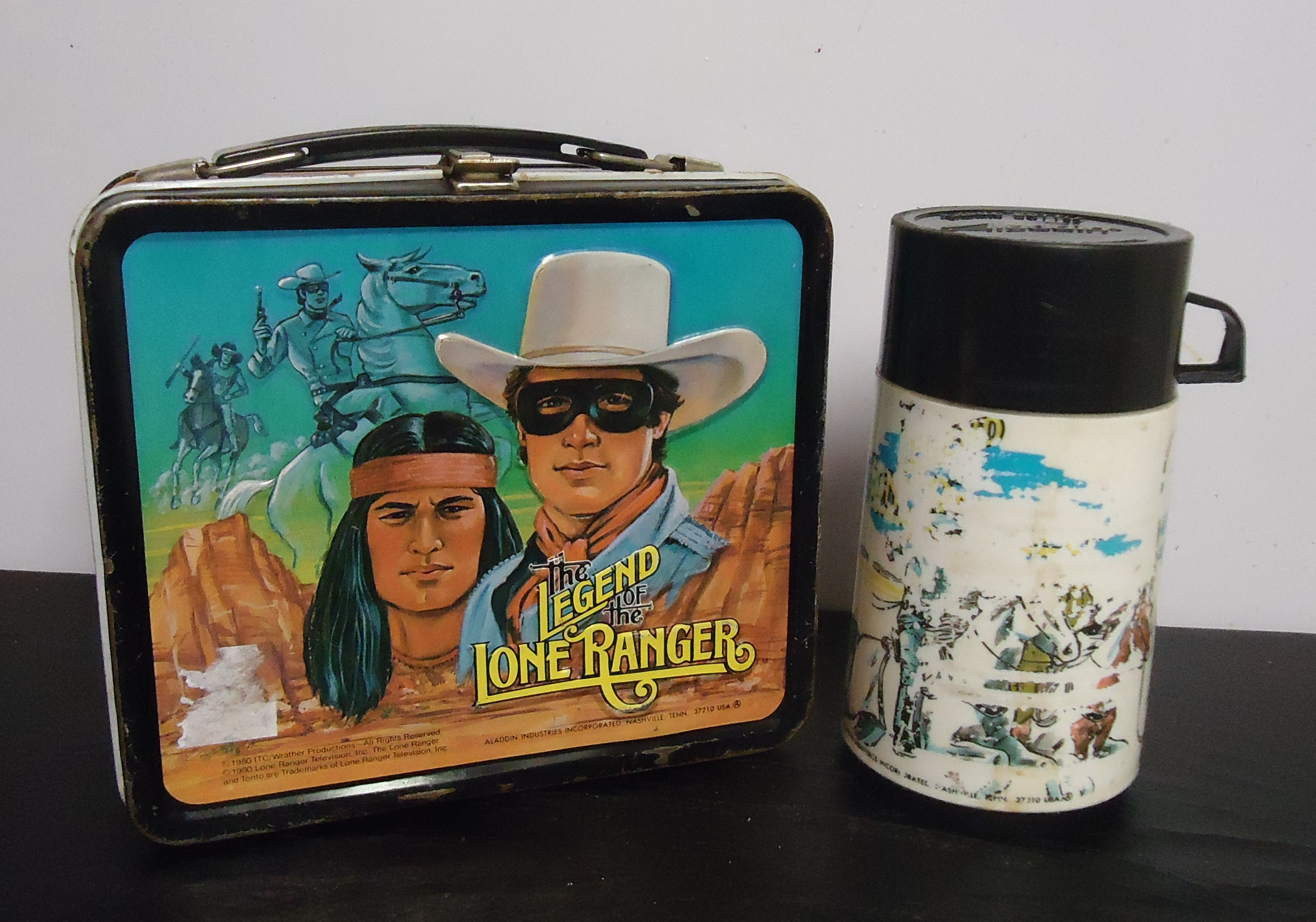 (17) "The Lone Ranger" Metal Lunch Box
W/ Thermos
$50.00
