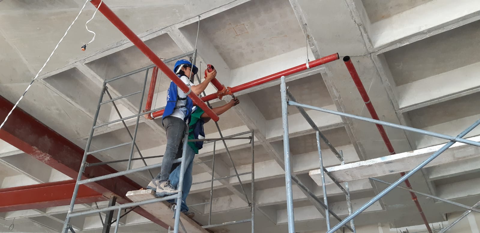 Bedroom with a large double bed