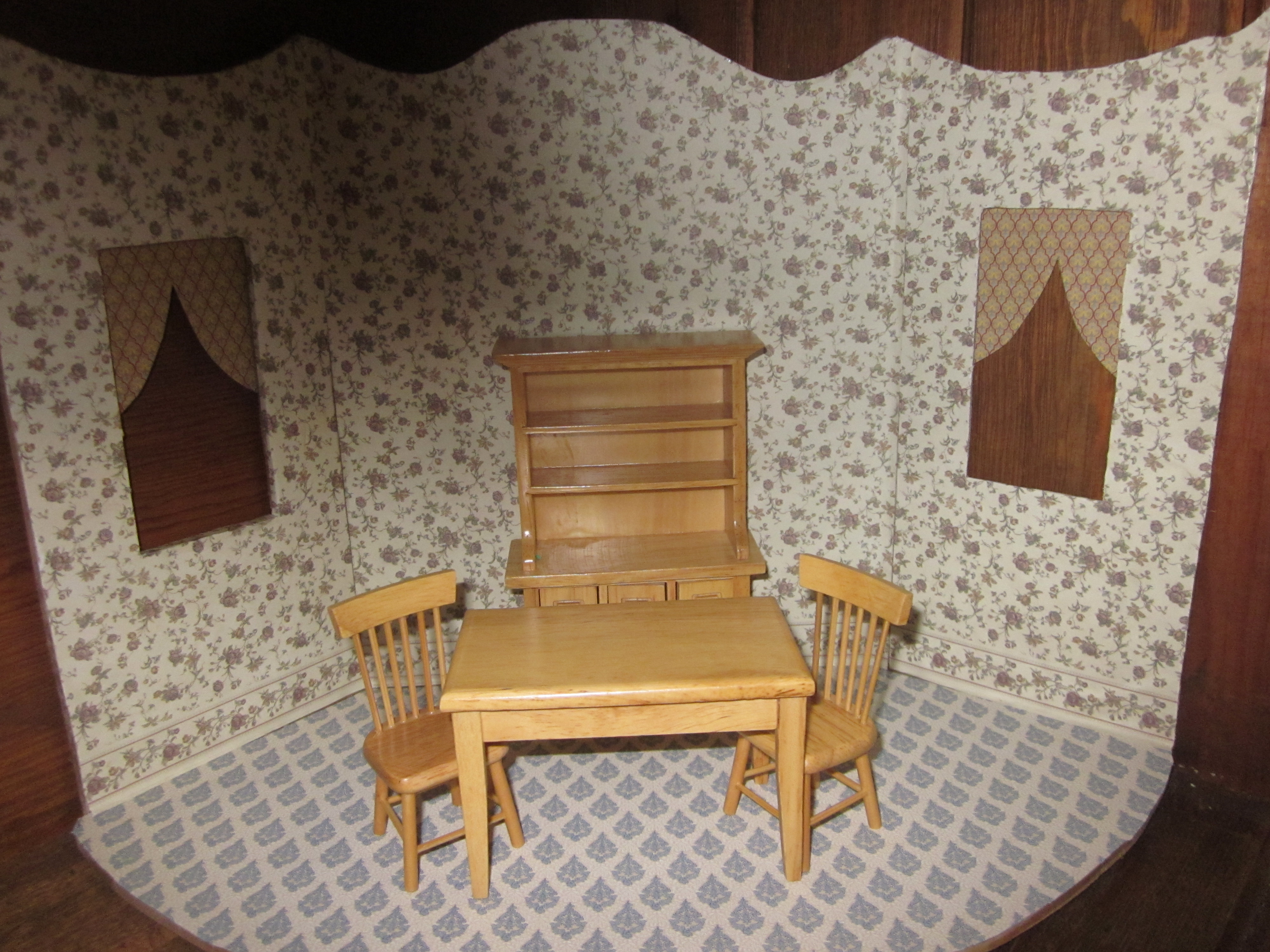 MESA CON DOS SILLAS OAK