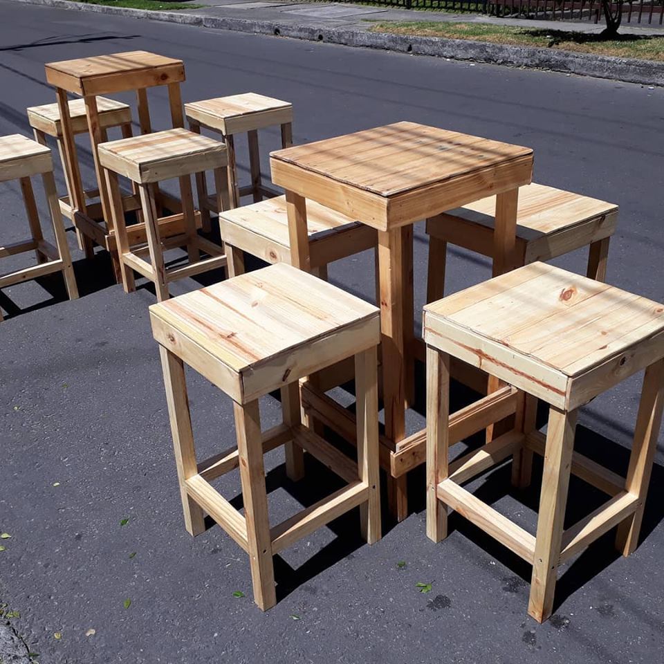 Mesa coctelera
Medidas: 1 mtr Ancho: 50cm
Precio de alquiler $ 20.000
Bancas cocteleras
Medidas 72cm de Altura
43cm de Ancho
Alquiler $ 12.000