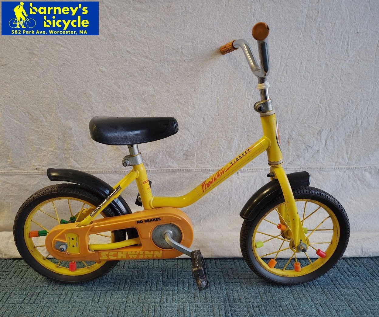Schwinn Tigress (Vintage)
Wheel Size: 12"/ Ages 3-5 / Speeds: 1spd
Price: $69.00 (Professionally Tuned)