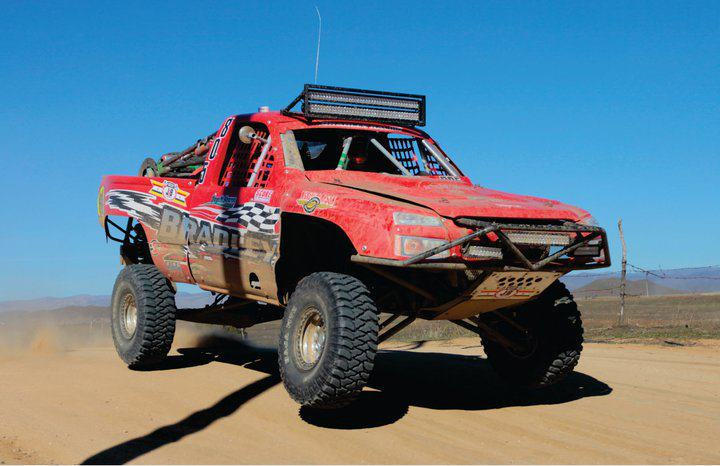 Justice Brothers sponsored Off-Road Racer Tom Bradley