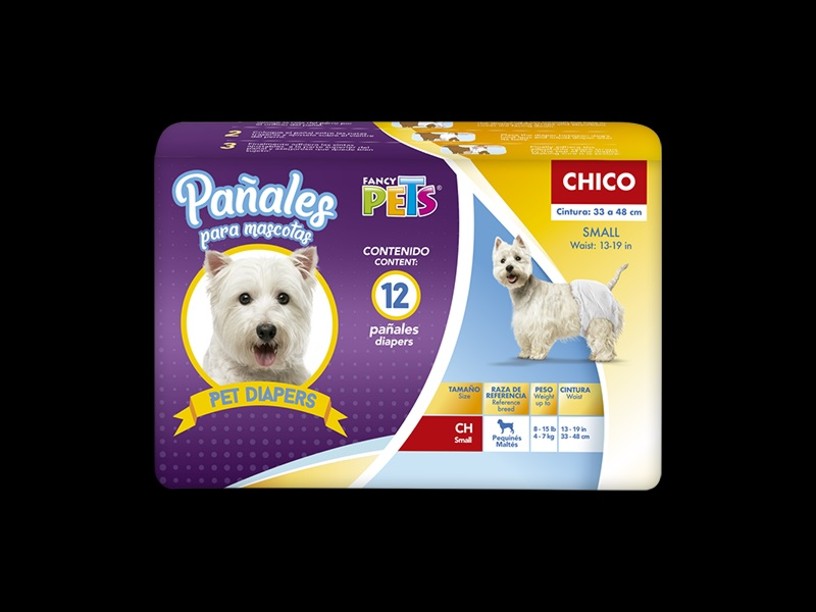 FL1912 PAÑALES CH P/PERRO 
12 PZAS