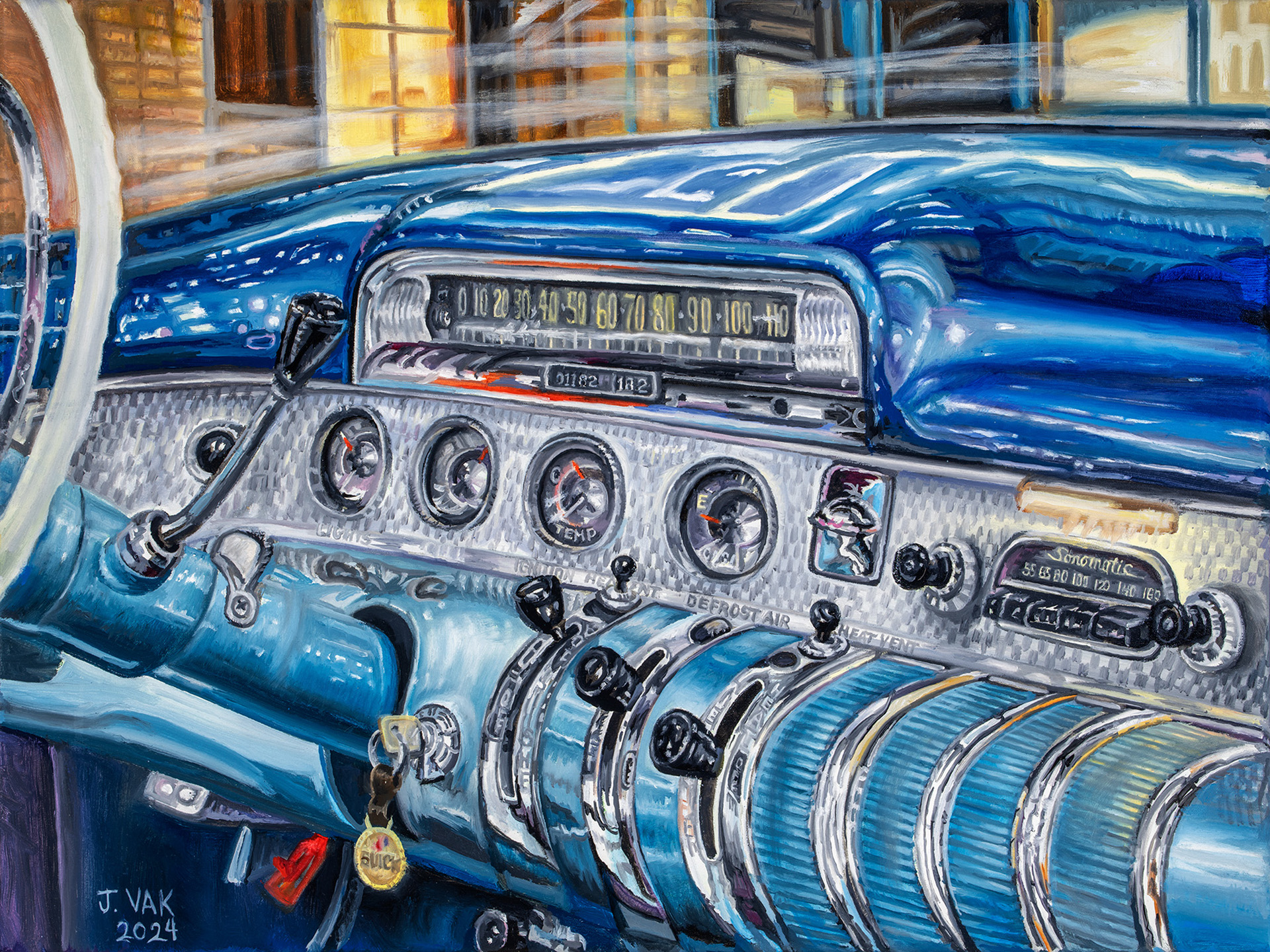 1955 Buick Interior
18 X 24 Original Oil
$3500
2024