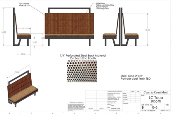 Restaurant Booths. Tailor to your Specifications. 