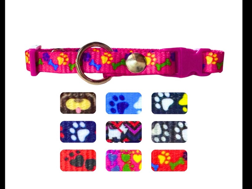 BON101 - PAQUETE COLLARES
 NYLON 1/2" CINTA IMPORTADA
 10 PSZ