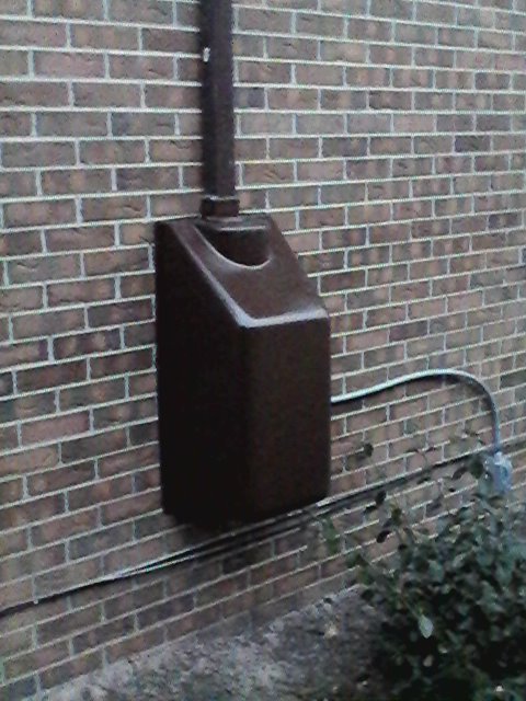 outdoor system with rectangular tubing and cosmetic fan shroud 