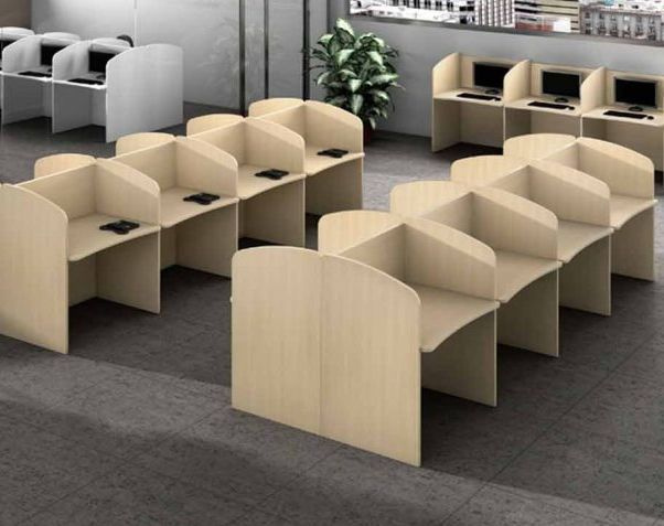 ESTACIONES DE TRABAJO.
Elaboradas en melamina.
Color a solicitud  del Cliente.
Tamaño ajustado a necesidad.
Tiempo de Fabricación: dependerá de las estaciones a elaborar.