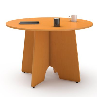 MESA DE CONFERENCIA REDONDA.
Elaborada en melamina color a solicitar por el Cliente.
100cm de radio.
tiempo de fabricación: 2-3 días hábiles.