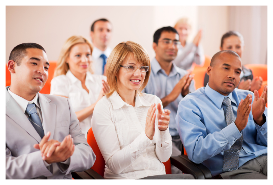 Group of people on a seminar||||