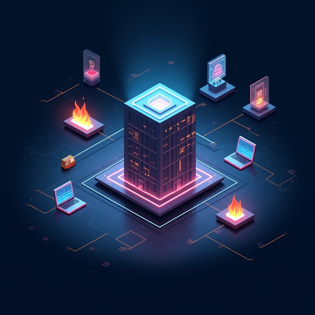 Diseño geométrico de hexágono blanco sobre fondo negro