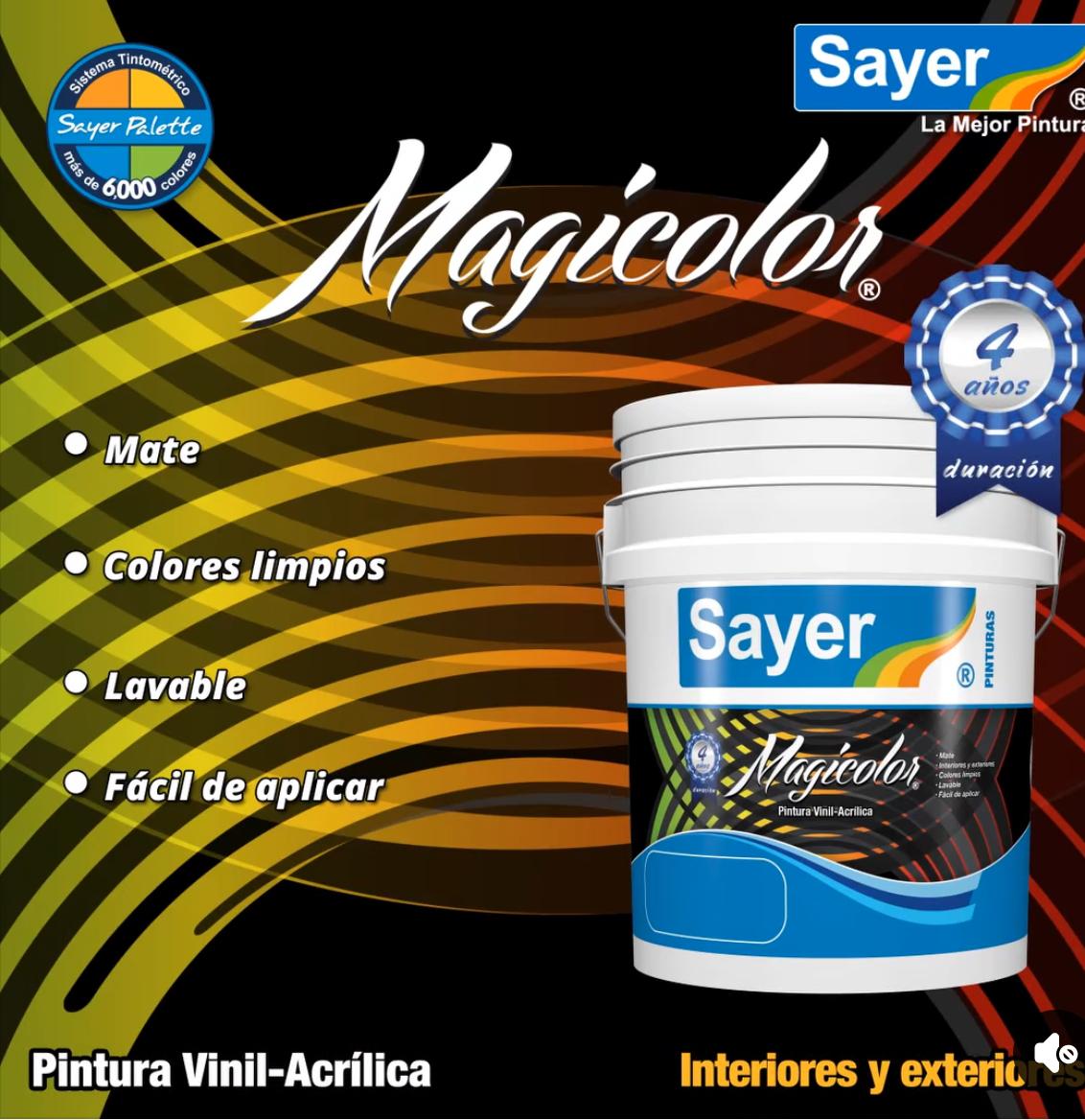 PINTURA VINIL ACRILICA MATE BLANCA O COLOR LAVABLE 19 Y 4L