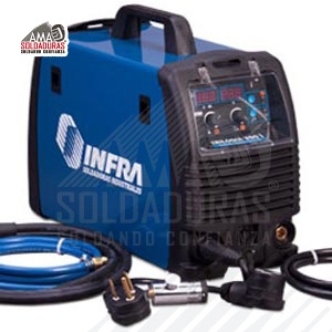 TRILOGIA 200 I

Categoría: Soldadoras multiproceso
Trabajo: Industrial Pesado
Alimentación: 127/220 V
Rango de voltaje / amperaje: 30 a 200 A CD
Ciclo de trabajo: 35%
Suelda con: Electrodos revestidos de corriente directa, desde 1/16” a 5/32”.