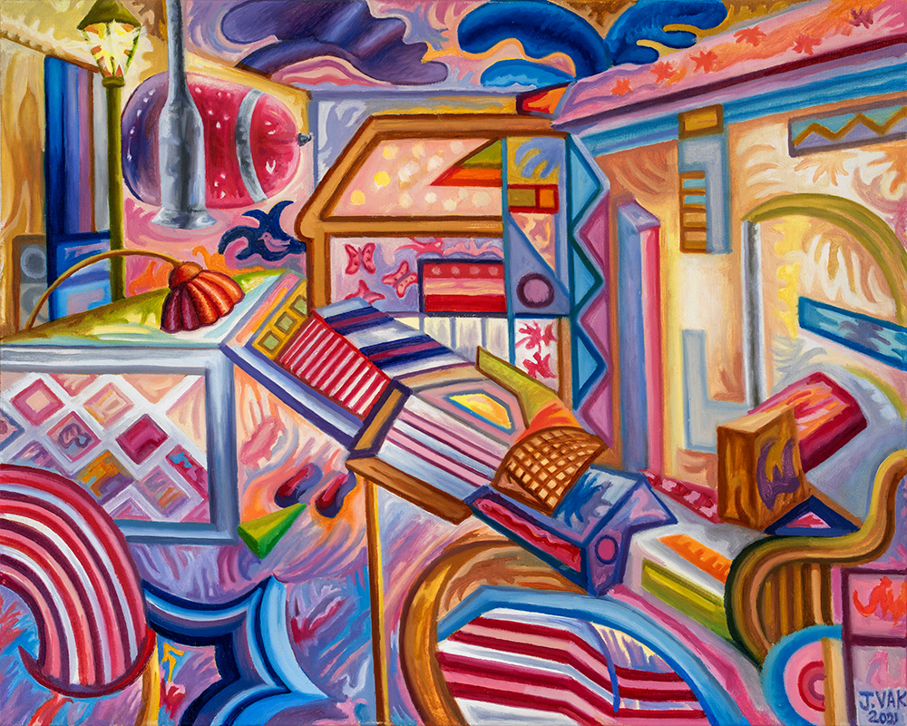 3D Objects in Space No.2
24 X 30 Original Oil
$1200
2021