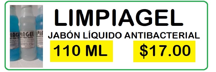 JABÓN LIQUIDO PARA MANOS 110 ML $17.00 